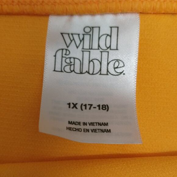 Wild Fable NWT Size Juniors 1X (17-18) Orange Low-Rise Cheeky Bikini Bottoms - Picture 4 of 7